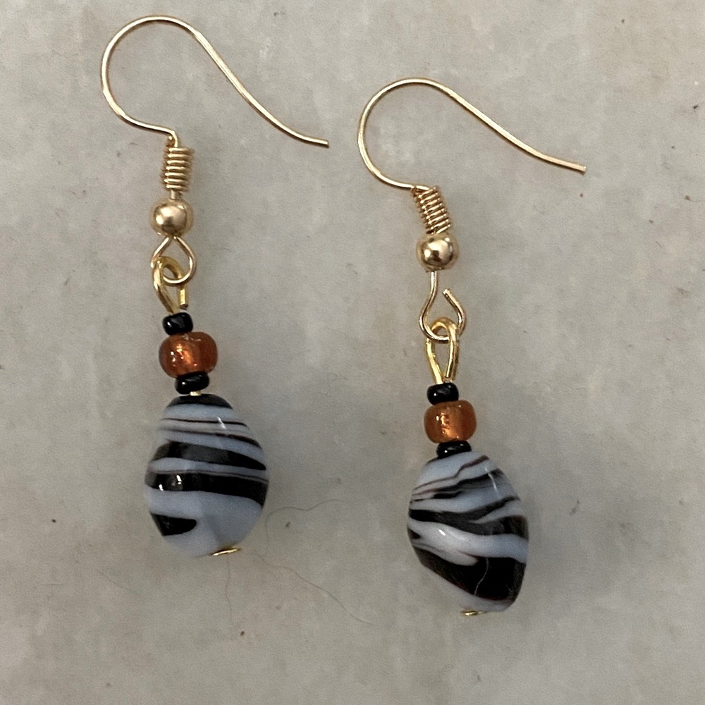 Striped earrings